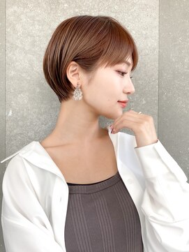 ロンド レグリーズ 立川(Lond leglise) ショート×顔周り×前髪×シルキーベージュ×グレージュカラー