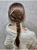 ヘアセット/ヘアアレンジ/ヘアメイク/ハーフアップ/前髪カット
