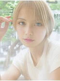 【イメチェン】ハイトーンショート【似合わせカット】