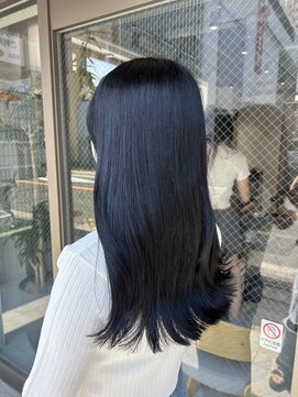 アドア 横浜(ADORE) 【ADORE 横浜】ブルーブラック×ブリーチなしカラー