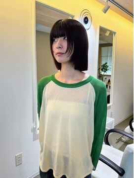 オム(omu) face layer / red black【ブリーチなしカラー】