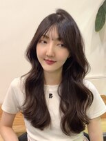 ビューエヒメ(VIEW EHIME)&nbsp;顔まわり/レイヤーカット/韓国/ロングヘア/ベージュ