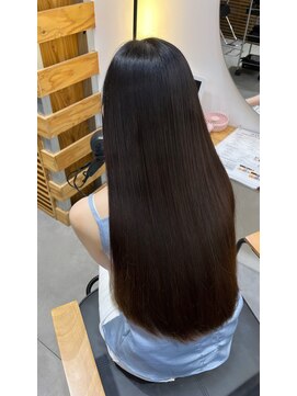 イオエ(ioe) 黒髪/ボブルフ/ネビージュ/小顔/ワンレン/髪質改善/グレージュ