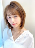 シースルーバング愛されショート似合わせカット
