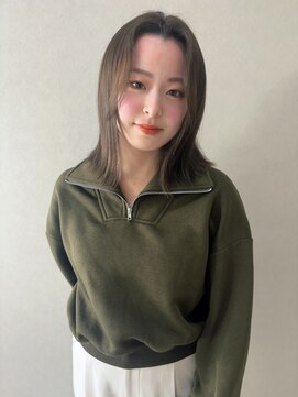 ミリ 奈良店(mm) オリーブベージュ/赤み消しカラー/ボブ/学割/近鉄奈良/髪質改善