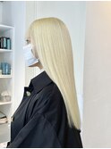 ◎ブロンドヘアダブルカラーハイトーンカラーケアブリーチ#原宿