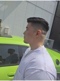 ブルーブラック&刈り上げショートニュアンスパーマ04