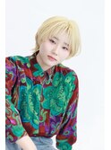 ショートウルフ　抜きっぱなしブリーチカラー　S