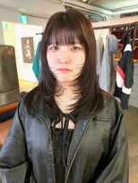 マカロニコースト(macaroni coast) レイヤーカット 前髪あり 顔周りレイヤー　ロングヘア