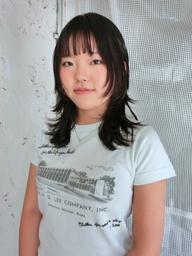 ノラ シブヤ(NORA) ハッシュカットシャギーレイヤーハイレイヤーミディアムレイヤー