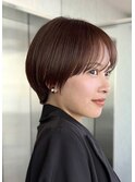 艶感ショート/コンパクトショート/前髪ありショート/ショート