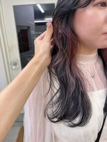 ウィットサークル(wit circle)&nbsp;透明感ブラック×柔らかピンクインナーカラー