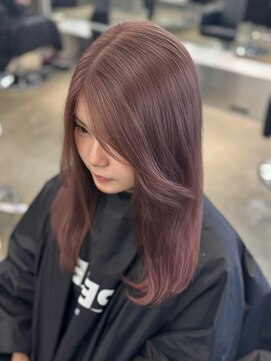 ペレ 栄店(PELE) ミディアムヘア/デザインカラー/フェイスフレーミング/栄