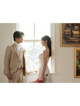 ヘアセット\1400～☆【レンタル：ウェディング＆カラードレス(120着)\15000～／タキシード(60着)\15000～】