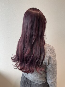 ボルドーカラー/ワインレッド/モーブブラウン/トレンド/韓国ヘア