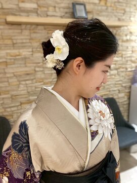 アロマ ヘアー ルーム 新宿店(AROMA hair room) 成人式/卒業式セット/編み込みアレンジ/シニヨン/和装/袴/お団子