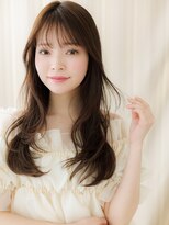 カバーヘア ブリス 北浦和(COVER HAIR bliss)&nbsp;ゆらぎ感暗髪透けバングラフカールロングTd2北浦和20代30代40代