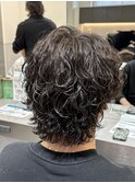 大人の色気ウルフパーマ/サーフカールメンズヘア