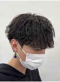 無造作なのに収まるシャドウパーマ