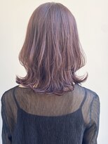 トゥーナ 表参道(tona) ミディアムレイヤー、外ハネボブ、グレージュ、脱白髪染め☆
