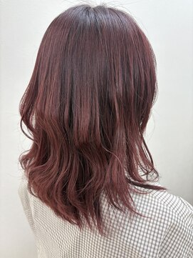アールモンドヘア新世界 【北見】#ピンクカラー#春カラー#ボルドーピンク
