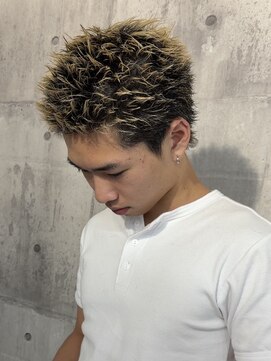 メゾンフォーメン(Maison for men) スパイキーショート×ブロンド