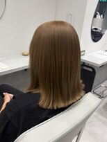 ヴィヒタ 川越 本川越(VIHTA.)&nbsp;垢抜けミルクティーベージュ切りっぱなしボブ/似合わせ川越