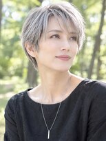 セン バイ エント(sen by emt)&nbsp;グレーヘア/ベリーショート/前髪あり/大人ショート/50代