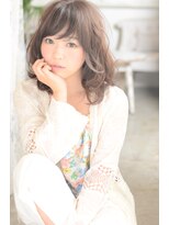 シェア(SHARE hair make works) 【SHARE】☆ゆるパーマが人気のフェミニンミディアム☆