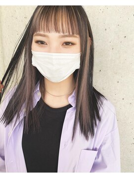 ガルボ ヘアー(garbo hair) #インナーカラー#ストレートヘア#デザインカラー#下村スタイル