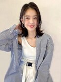 外ハネ×セミロング