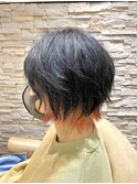 ”ウルフ×インナー×裾カラー（ピンク）”のデザインカラー♪