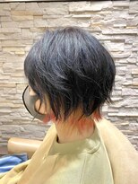 ヘアアンドメイク オプシス(Hair&Make OPSIS) ”ウルフ×インナー×裾カラー（ピンク）”のデザインカラー♪