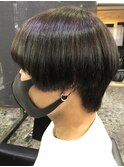 メンズウルフカット