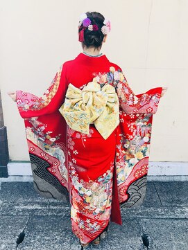 エフジェイメイド(F.J.MADE.) #成人式ヘアアレンジ+着付け