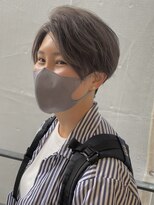 マイラ 銀座(myla)&nbsp;スモーキーグレージュの前髪なしショート【Yamaki Ayako】