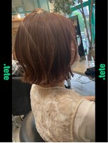 テテ(.tete)&nbsp;オレンジブラウン×アレンジボブ