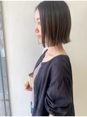 パツっとボブ × ナチュラルグラデーション