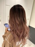 CIERA.バレイヤージュ×ピンクベージュ