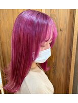 クラク 羽根木店(kuraku)&nbsp;ブリーチありのピンクカラー