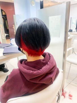 プロデュース 東橋本店(Produce) インナーカラー×レッド【橋本/東橋本】