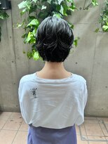 ジェノ(JENO by apish) 黒髪/グレーベージュ/レイヤーロング/前髪パーマ