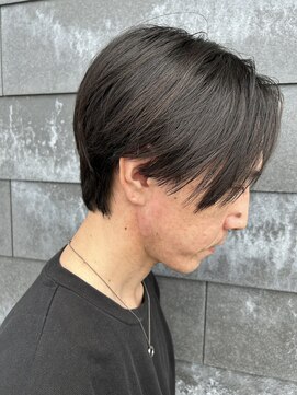 ヒュイル バイ ニアウ(Hwyl by Niau) メンズマッシュセンターパートスパイラルパーマニュアンスパーマ