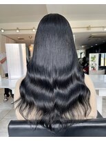 ブレンド 渋谷(BLend)&nbsp;グレージュマチルダボブインナーグレージュ 前髪 　ブルー