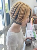 ブリーチダブルカラーアンブレラカラー髪質改善トリートメント