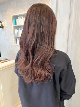 キャアリー(Caary) 福山人気春カラーピンクベージュデジタルパーマ韓国風ゆる巻き春