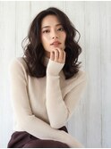 美髪くせ毛風カールデジタルパーマダークアッシュ大人美人