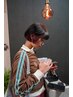 【★脱白髪染】ハイライトデザインカラー＋カット★13000円