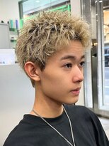 エルマーク 梅田(L-MARK) スパイキーショートザクザクショートアップバングツーブロック
