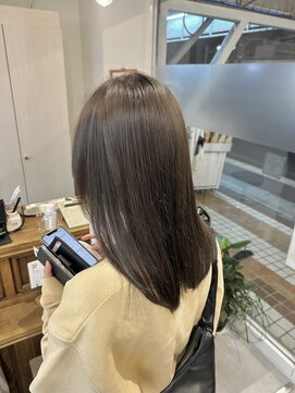 リリー 勝田台店(Lilly) 〈Lilly勝田台 佐藤愛〉ブリーチなしWカラー＊オリーブ